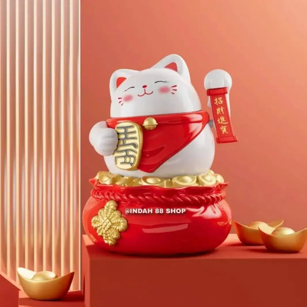 Kucing Hoki / Lucky Cat Baterai/Solar - Image 1 of 4
