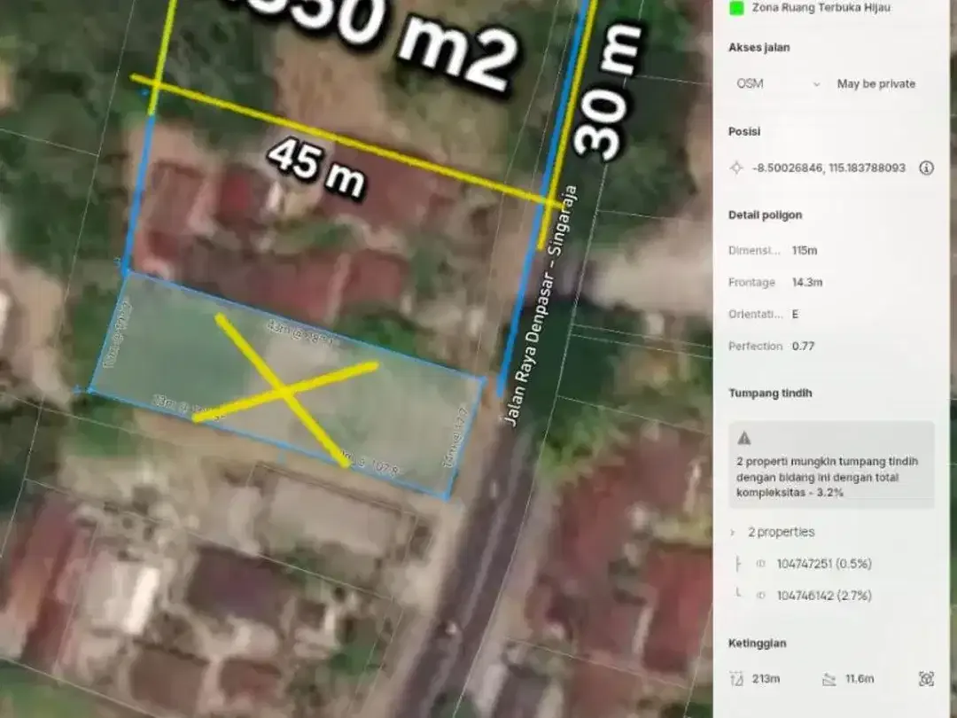 Disewakan Tanah Industri jalan utama  Denpasar-Singaraja, Mengwi - Image 3 of 5