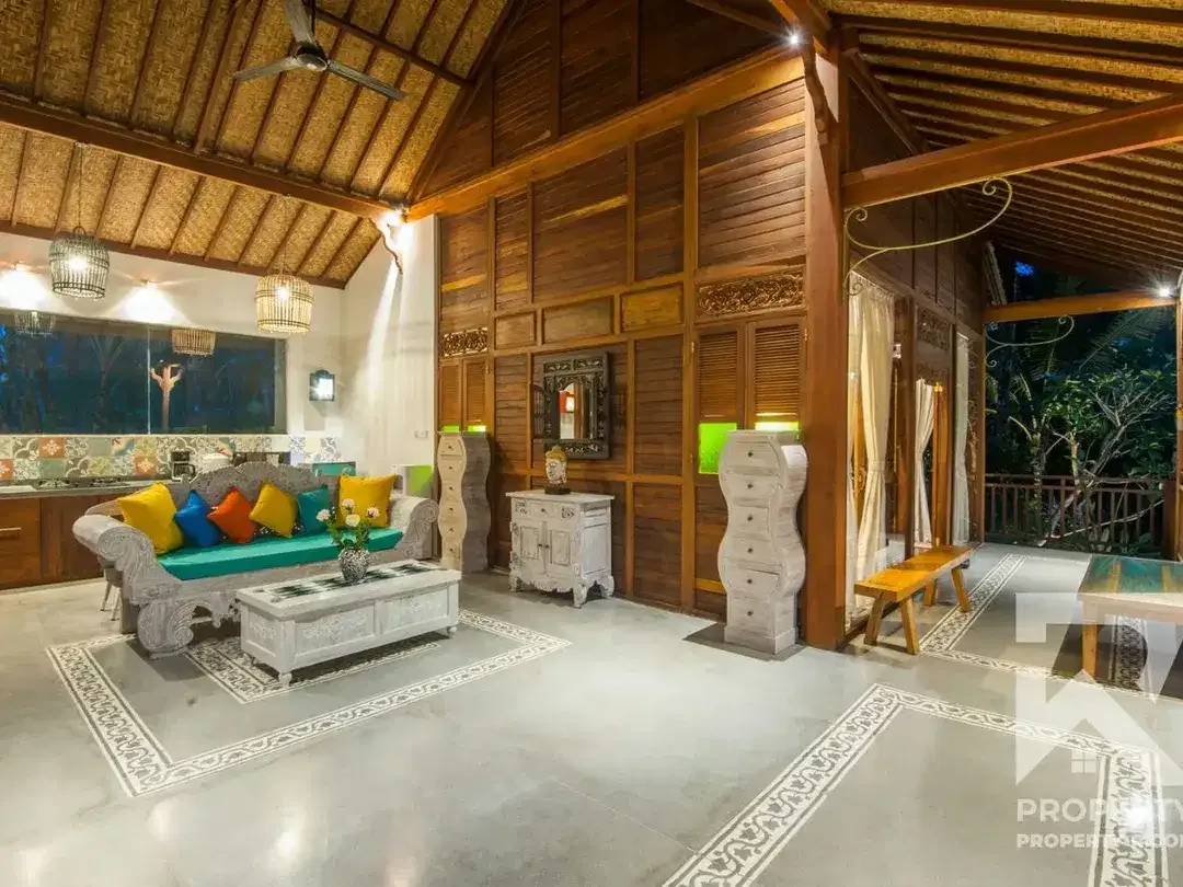 Vila 3 Kamar Tidur yang Santai dengan Pemandangan Hutan di Ubud Bali untuk Disewakan Leasehold - Image 5 of 10