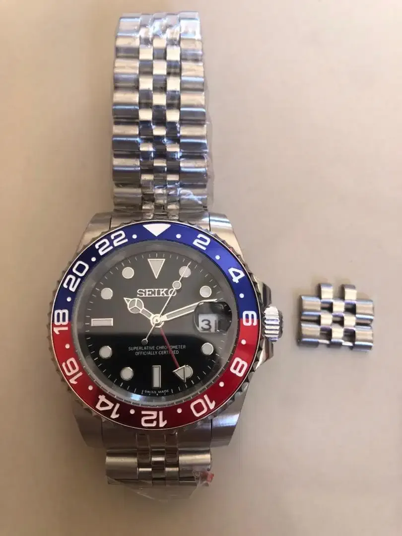 Jam automatic seiko mod pepsi GMT - Image 1 of 5