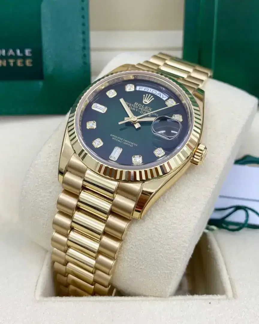 ROLEX DATEJUST LIMITED EDITION GREEN SMOKED D - Image 6 of 6