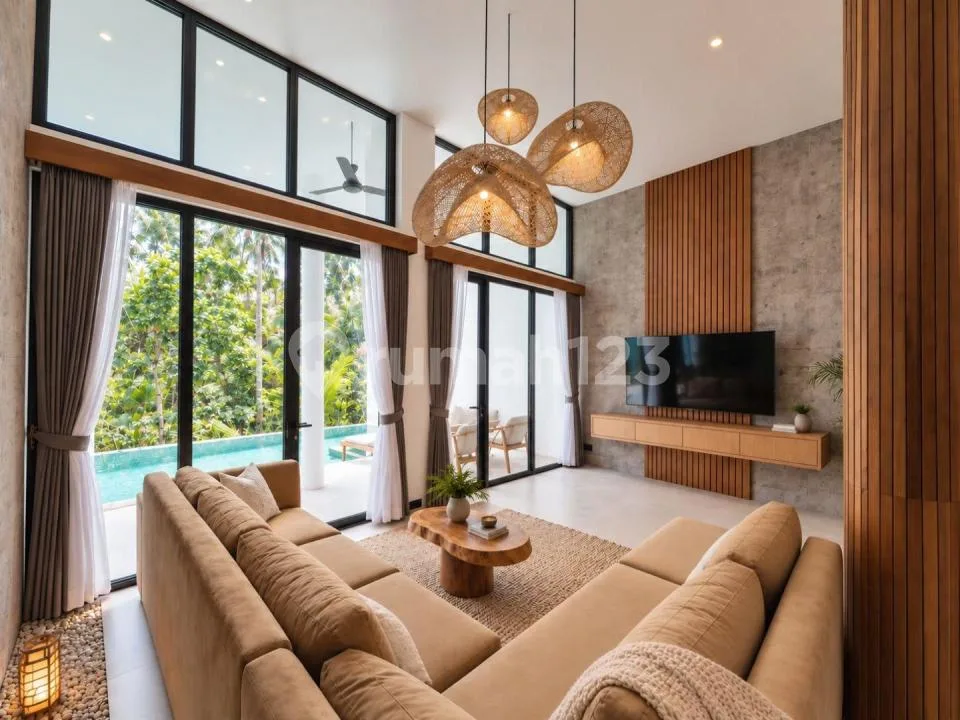 V273 Dijual Villa Ubud SHM Furnished View Jungle Kolam Pribadi - Image 3 of 4