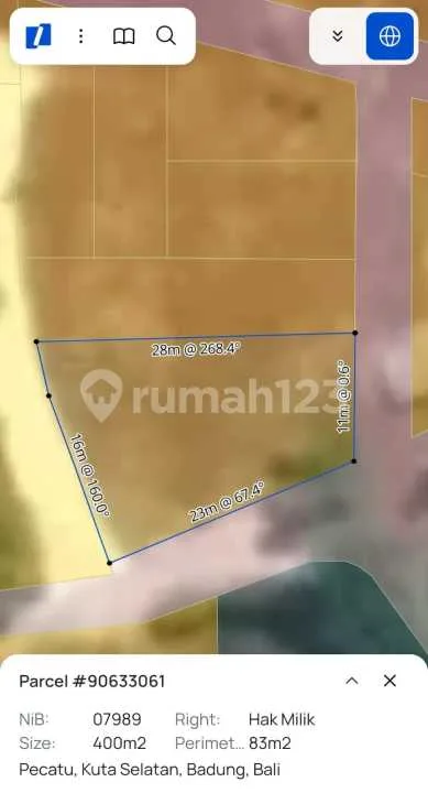 Di Jual Tanah Bagus Dekat Objek Wisata Lingkungan Villa & Restoran Sangat Cocok di Bangun Villa - Image 3 of 4