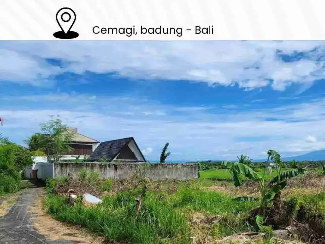 TANAH DIJUAL ZONA PARIWISATA LOKASI PANTAI CEMAGI - BALI - Image 1 of 5