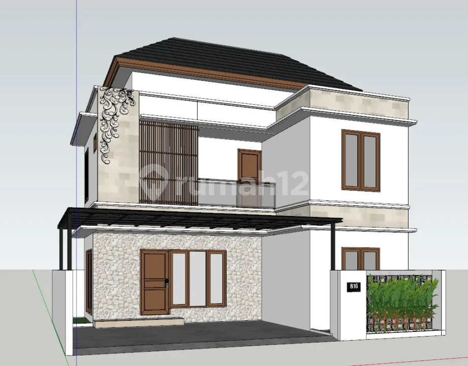 Rumah Baru Semi Villa Dekat ke Pantai Kuta Selatan - Image 3 of 4