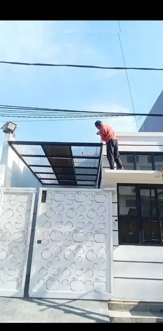 Kanopi Bekasi baja ringan terpasang rapi - Image 5 of 8