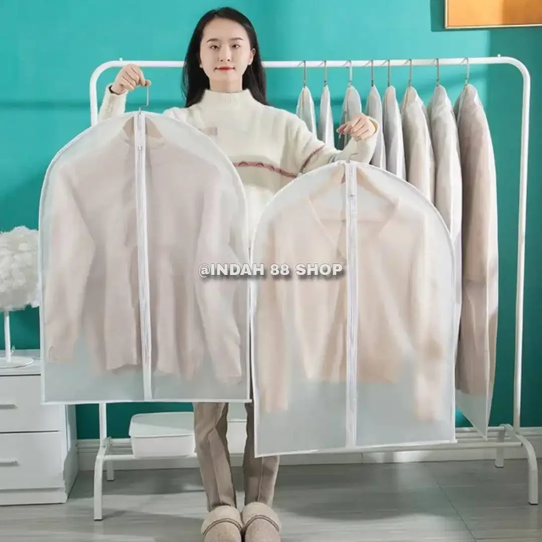 Cover Baju Resleting Anti Debu / Penutup Pelindung Pakaian Jas Gaun Ga - Image 1 of 1