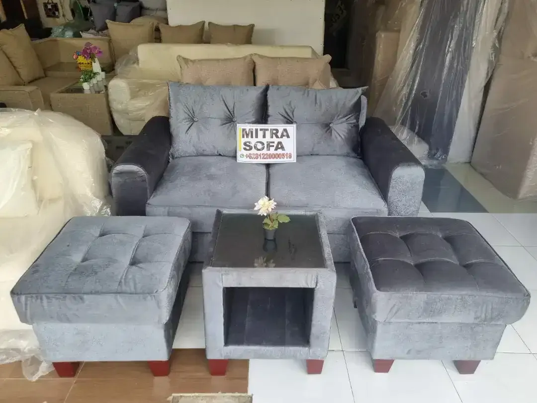 Sofa Santai untuk depan Tv 145cm + Puf Meja Tamu, Mitra Sofa Ramayana - Image 2 of 2