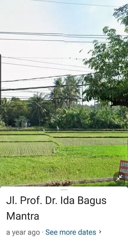 Dijual Tnh 34a di pinggir Jln Bay Pas IB Mantra Lebih Gianyar Bali - Image 7 of 10