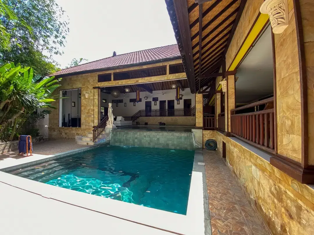 Contemporary Balinese Inspired Villa For Yearly Rental In Kerobokan - Image 1 of 10