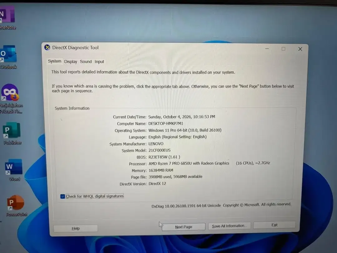 Lenovo ThinkPad T14 G3 Ryzen 7 PRO 6850U Ram 16GB SSD 512GB Touchscren - Image 10 of 10