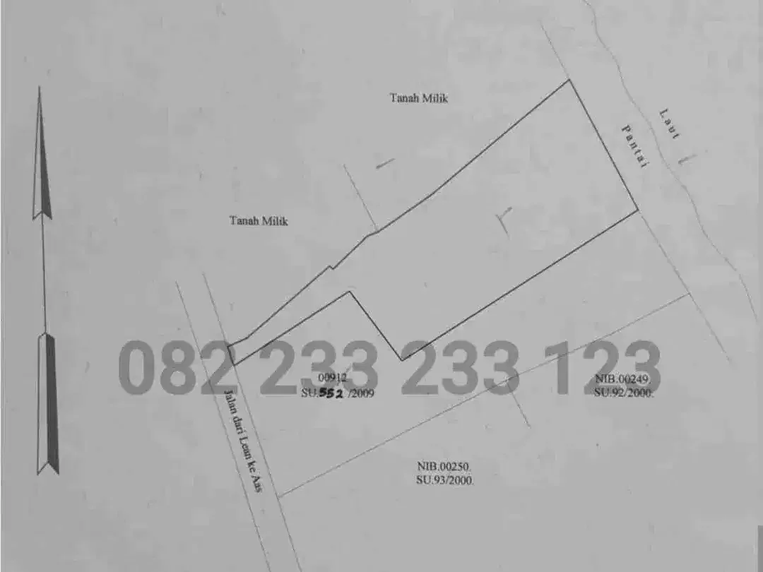 Tanah Premium Beach Front Pantai Amed - Image 3 of 10