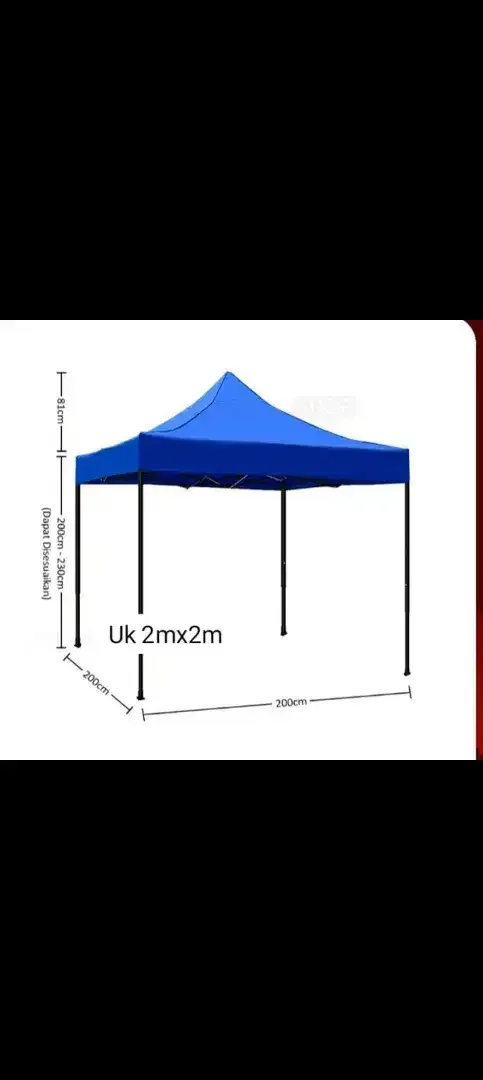 Tenda lipat outdoor UK 2×2 - Image 2 of 2