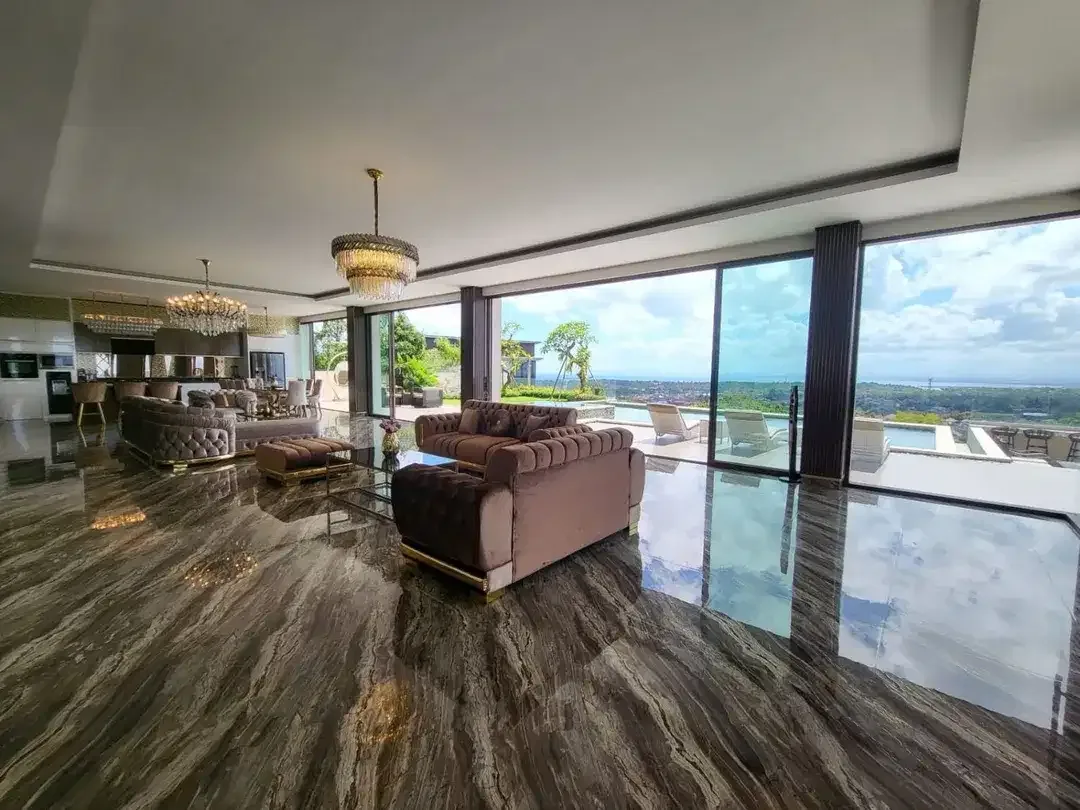 DIJUAL LUXURY VILLA DENGAN SPEKTAKULER UNBLOCK OCEAN AIRPORT TOLL AND MOUNTAIN VIEW DI JIMBARAN - Image 4 of 10