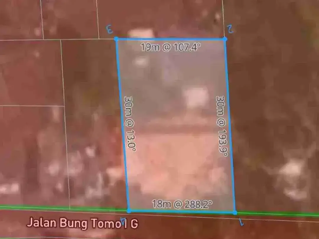 Tanah Luas Bonus Rumah Dekat Gatsu Barat Denpasar - Image 6 of 6