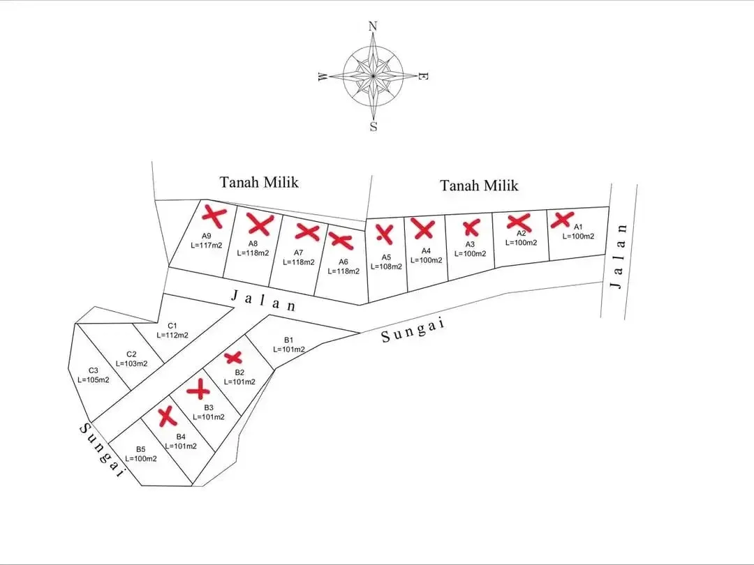 TANAH KAVLING PERUMAHAN JL. MANDIRI TAMAN GRIYA JIMBARAN BALI - Image 5 of 5