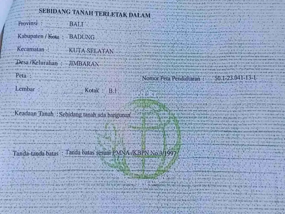 Tanah 500m² Dekat Kampus Udayana Jimbaran - Image 4 of 10