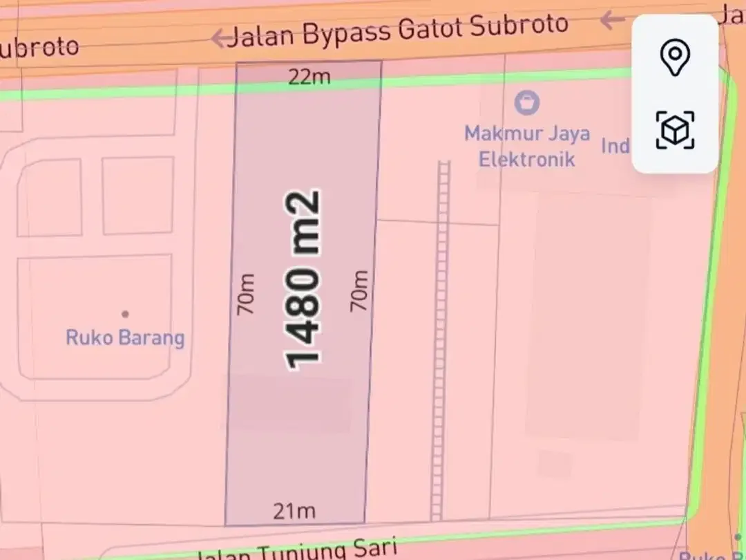 Tanah Komersil Strategis di Gatsu Barat - Image 3 of 3