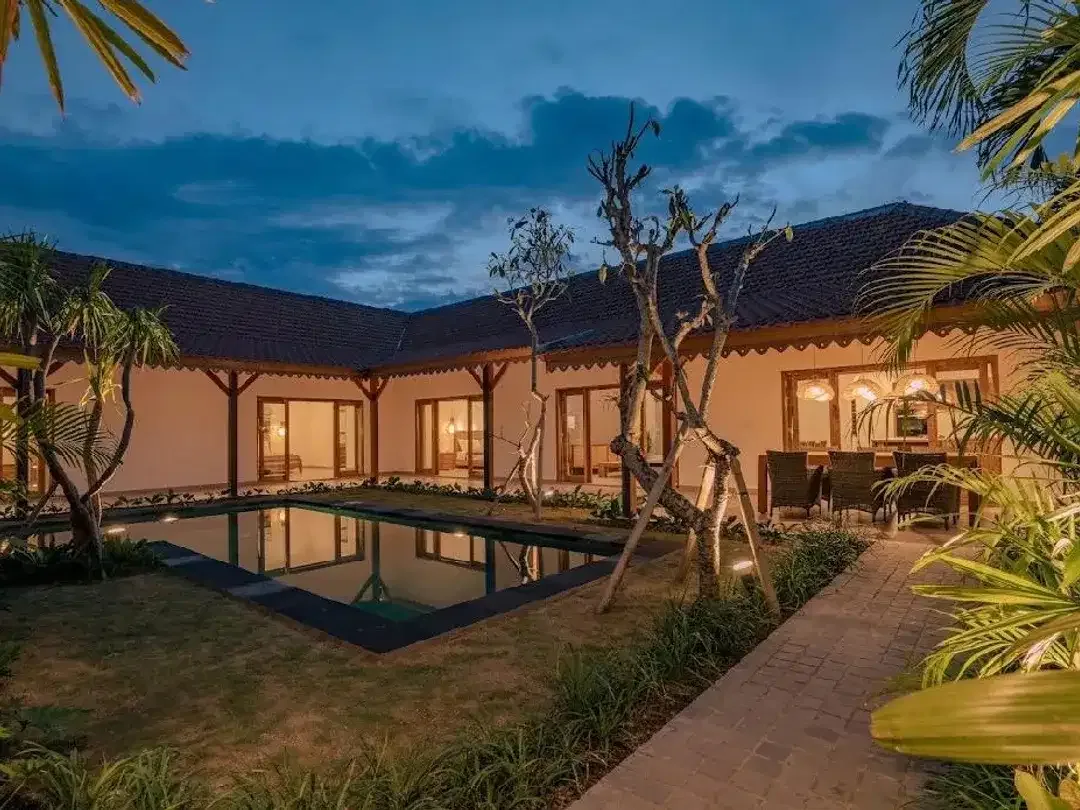 Leasehold - Premium 3-Bedroom Tropical Villa with Spacious Private Pool in Munggu Seseh, Canggu, Bali - Image 1 of 10