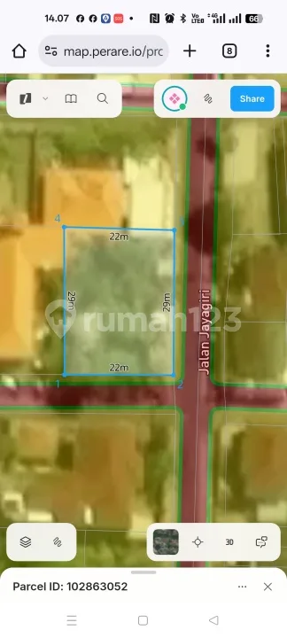 Tanah Jalan Utama Jayagiri Renon Denpasar - Image 2 of 4