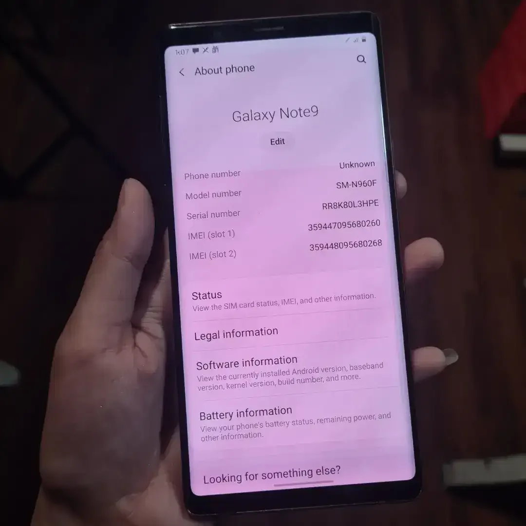 Samsung Galaxy Note 9 6/128GB SEIN Shadow - Image 1 of 4