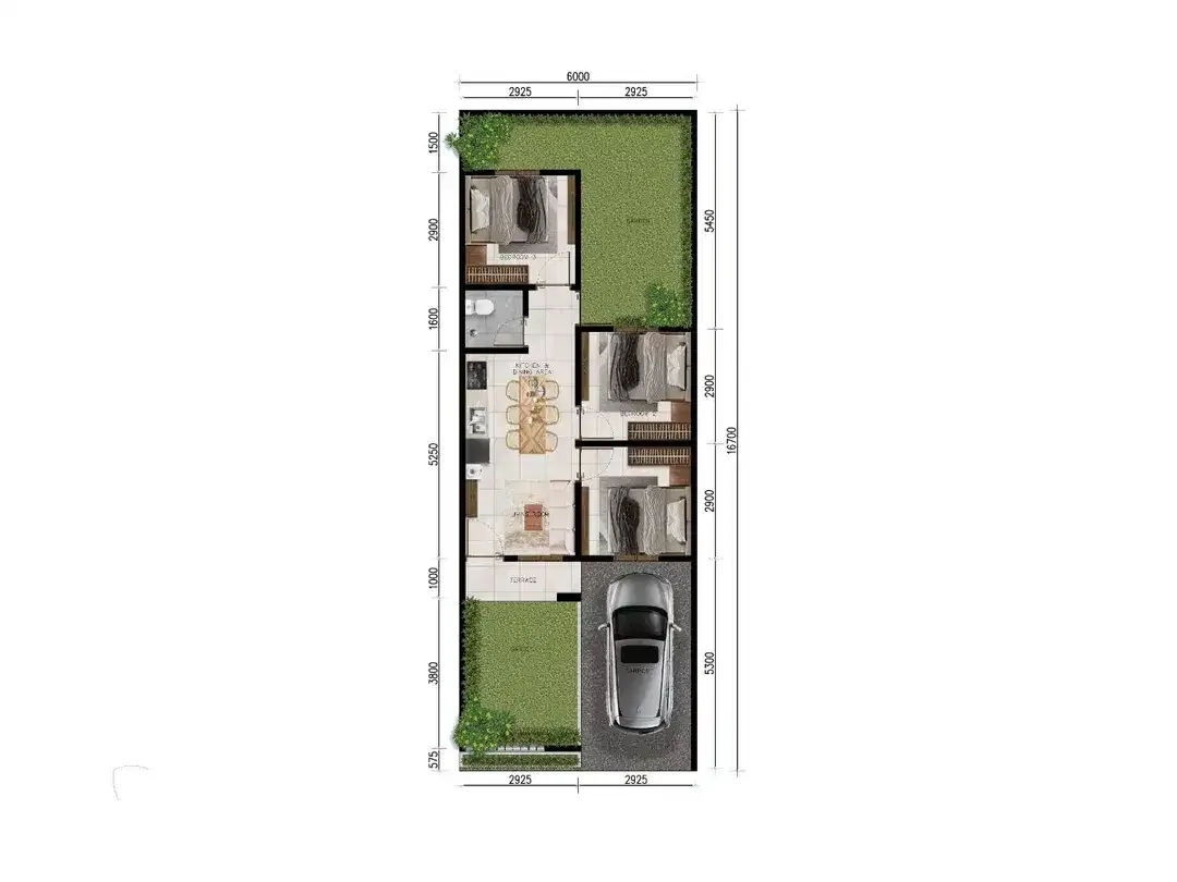 rumah baru di dharmawangsa kampial,lokasi strategis,harga murah - Image 8 of 9