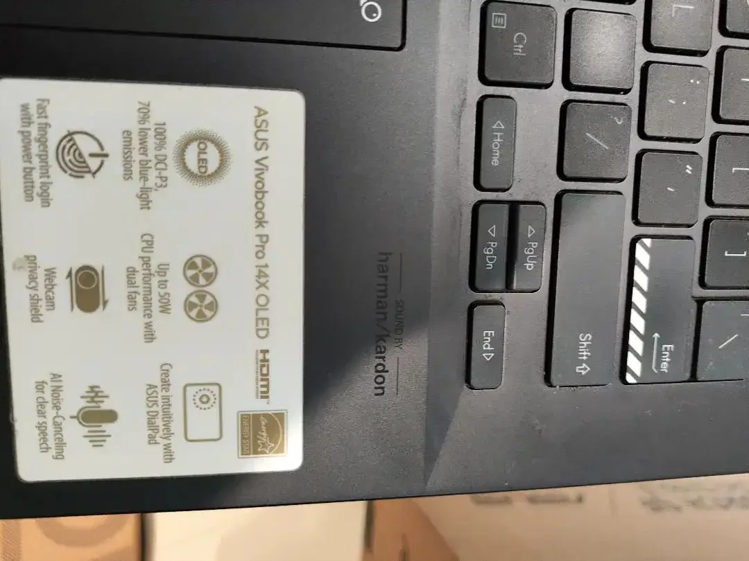 Laptop Asus Vivobook 14x Pro 16GB 2TB Storage - Image 9 of 10