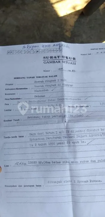 Dijual Tanah di Bali Gianyar - Image 2 of 3