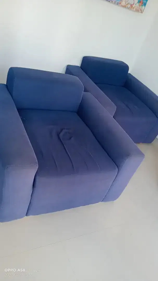 Kursi sofa biru - Image 5 of 5