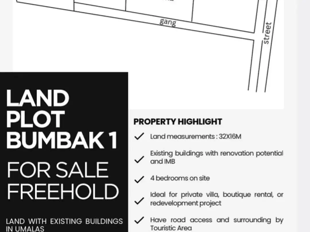Freehold - Rare opportunity sale Land in Prime location Umalas, Bali - Image 3 of 4
