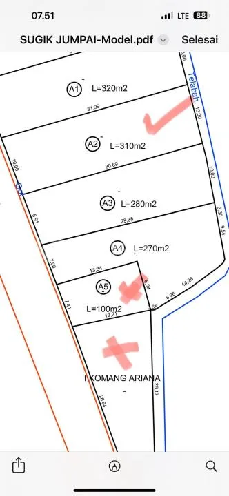 Dijual Tanah Pantai Impian di Jumpai, Klungkung - Image 3 of 4