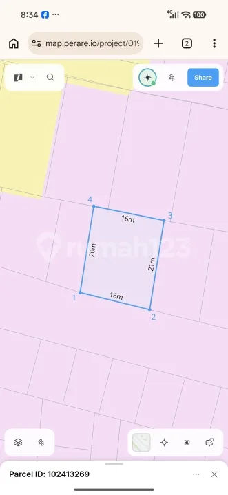 Tanah Murah Pink Zone di Kutuh Nusa Dua Bali - Image 1 of 4