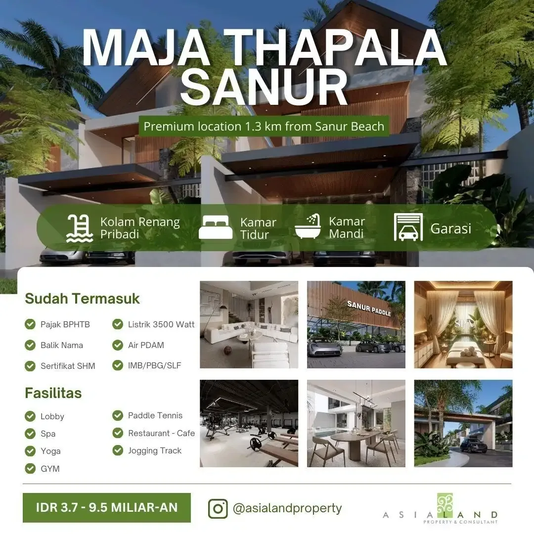 KOMPLEK VILLA PREMIUM with RESORT FACILITIES @SANUR BALI - Image 9 of 10