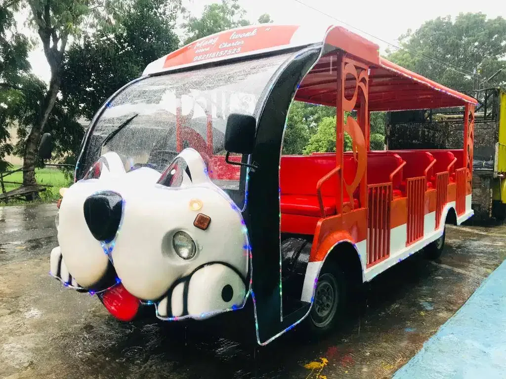 mobil odong odong model karakter kartun kereta wisata sepur mini solar - Image 5 of 10