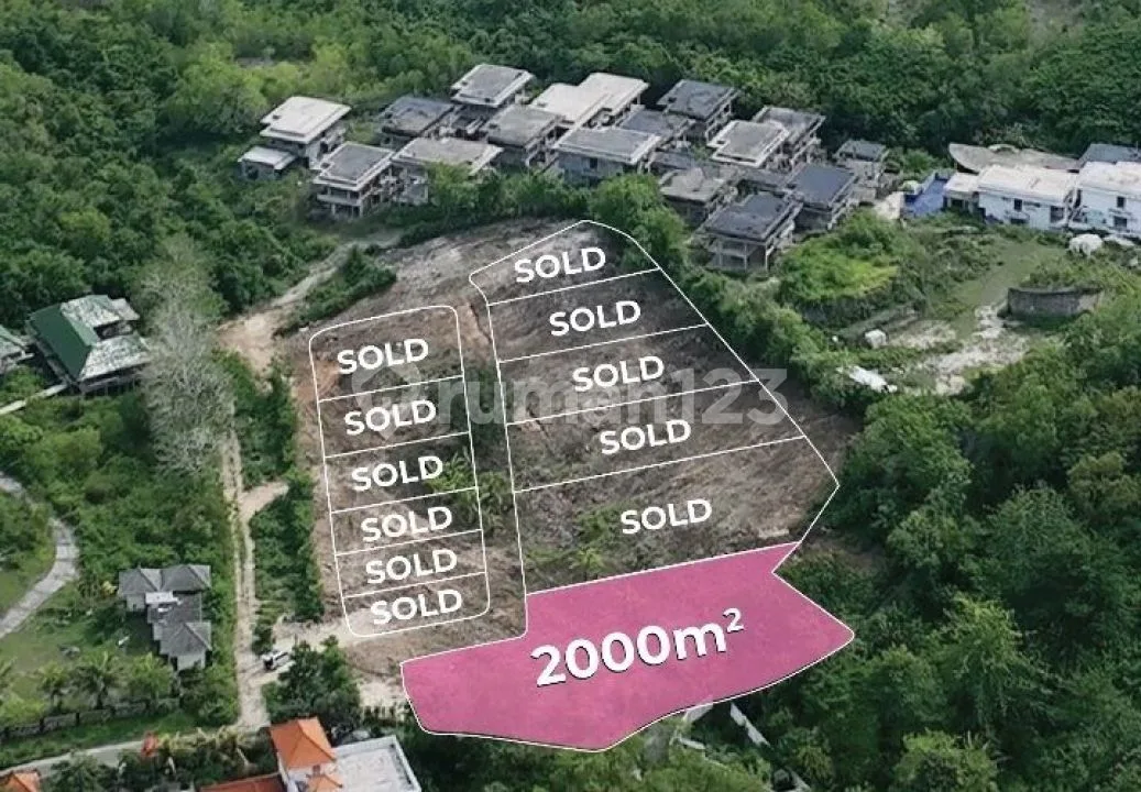 Ocean View Land - Bingin Sari Pecatu Bali -Pink Zone - Image 2 of 4