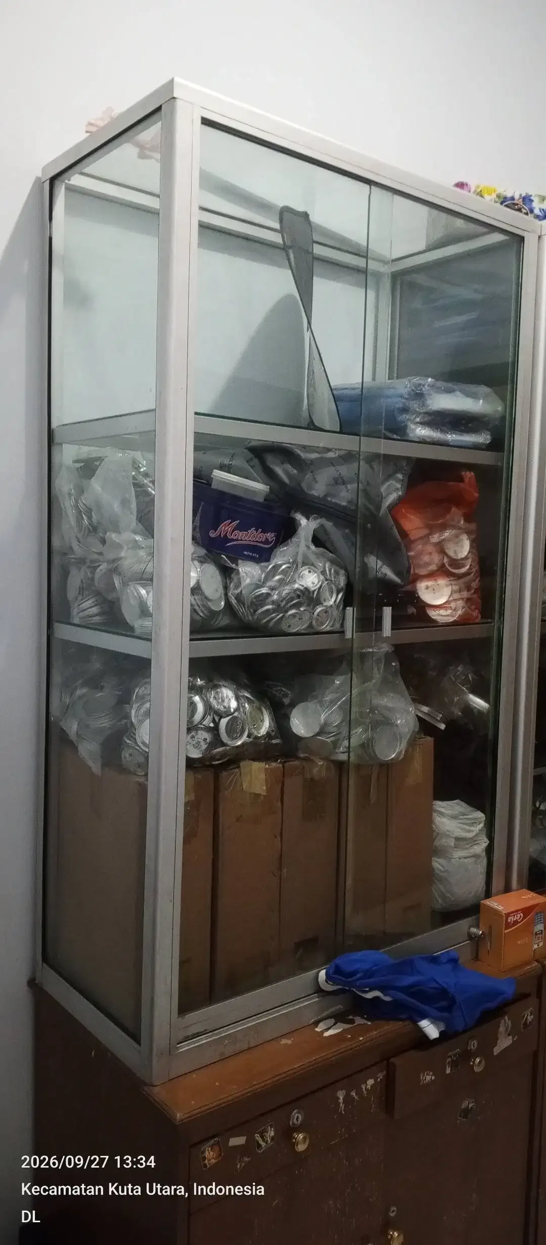 [SEPAKET 2 PCS] KOPDES - Lemari Etalase Kaca Aluminium (140 x 80 x 40) - Image 2 of 5