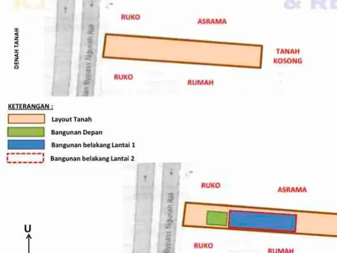 BUC tanah bangunan 9,5 are jln utama by pass Ngurah Rai kedonganan jimbaran Bali - Image 7 of 7