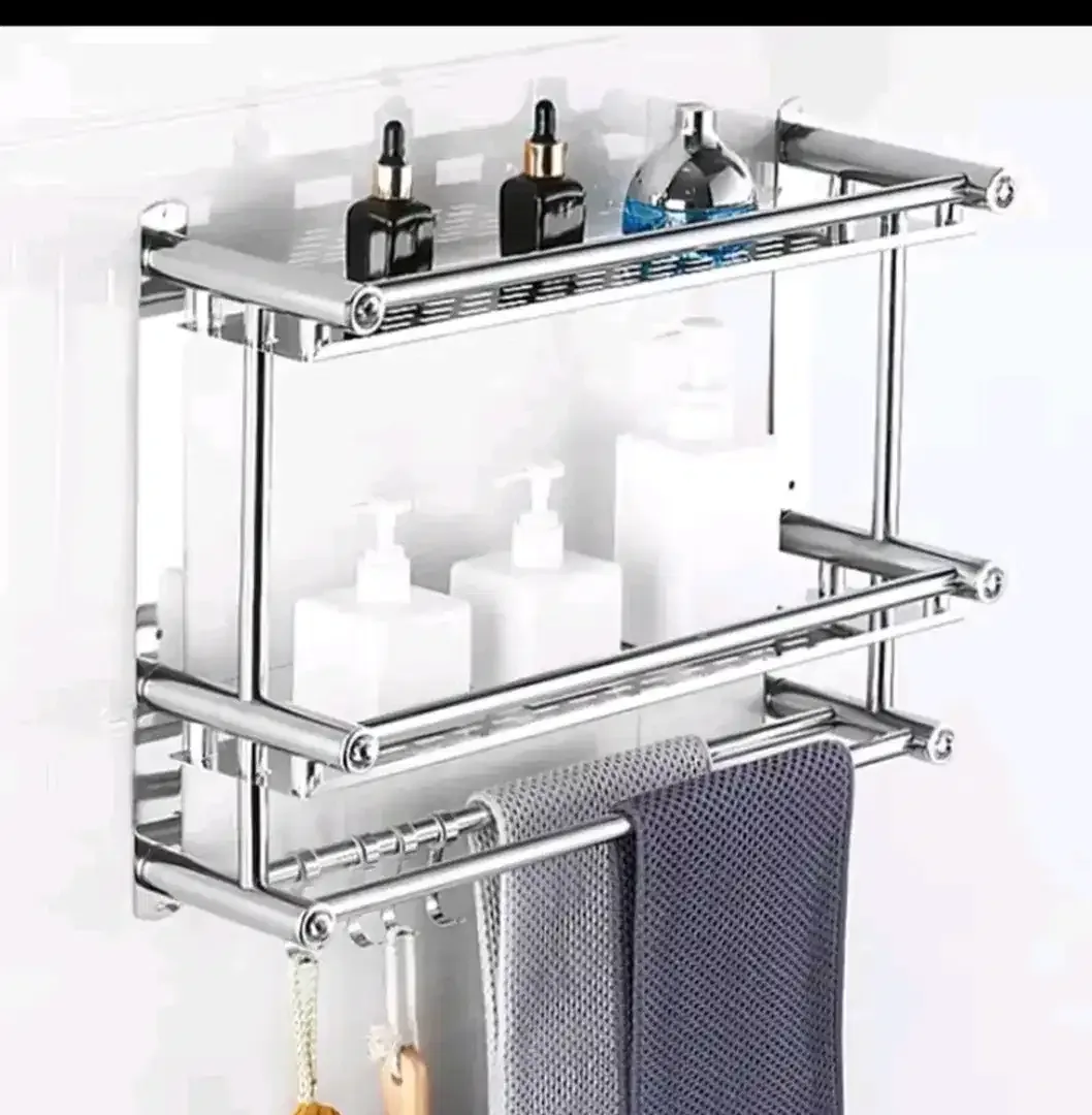 Rak kamar mandi 2 tingkat UK 60 cm - Image 2 of 2