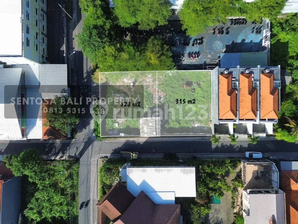 Tanah di Tukad Badung Renon 315 & 328 MÂ² - Image 1 of 4