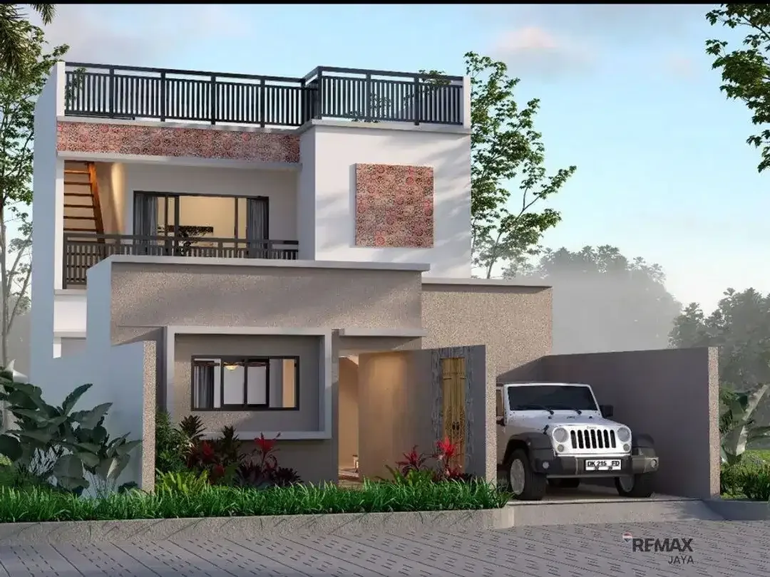 Rumah Konsep Villa + Rooftop Dijual di Jimbaran Dekat Goa Gong - Image 1 of 10