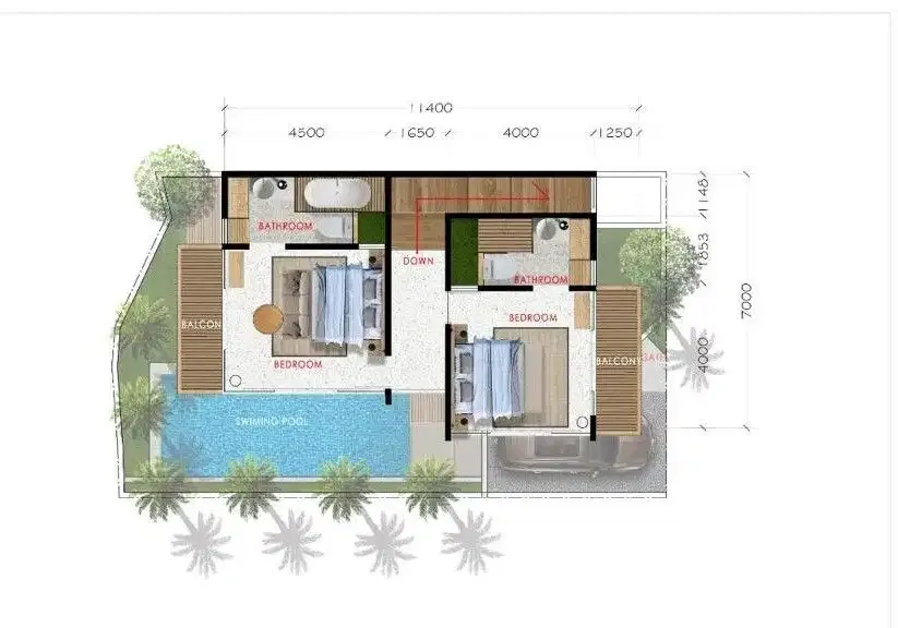 JUAL VILLA BARU UBUD FULLY FURNISHED VIEW SAWAH - Image 9 of 10