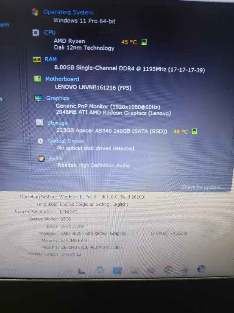 Lenovo Ideapad V14 AMD 3020e (8/256gb) 14 inch NORMAL - Image 5 of 5