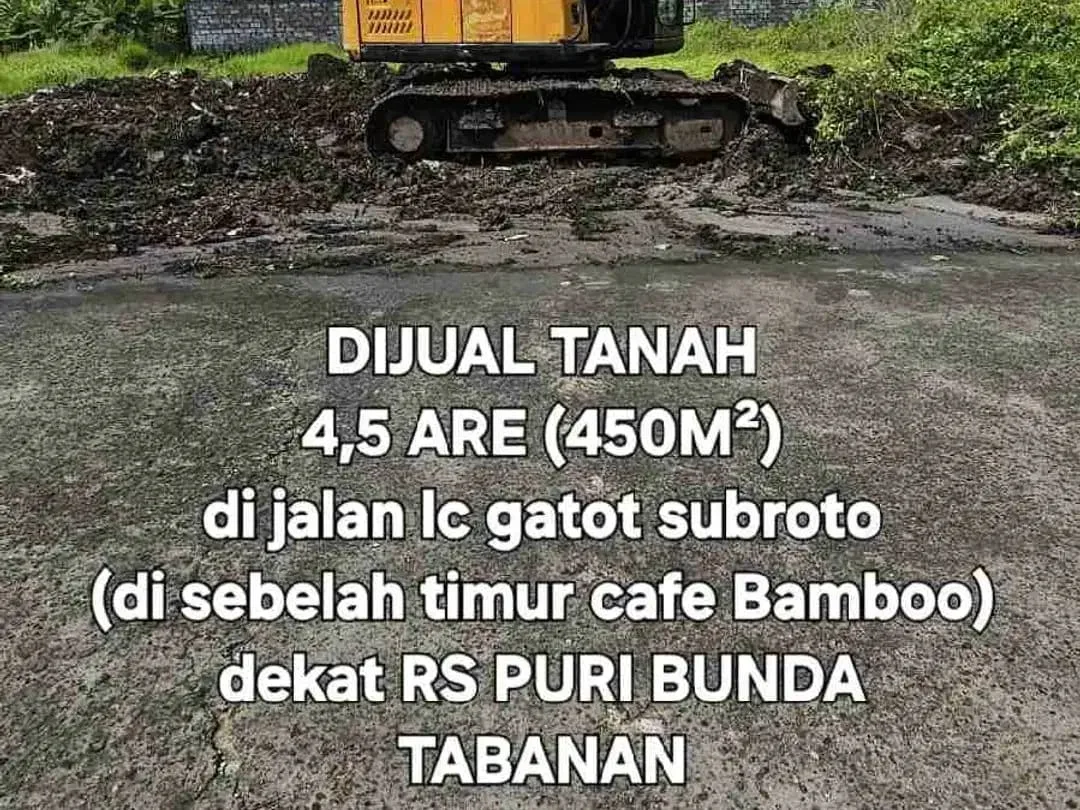 DIJUAL TANAH LC 4,5 are  kawasan kuliner kediri tabanan - Image 5 of 10