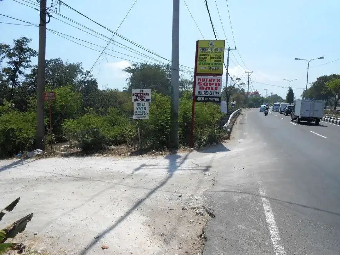 Tanah 10,5 Are di Jalan Utama By Pass Ngurah Rai, Sanur - Image 1 of 10