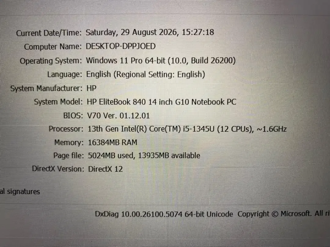 HP Elitebook 840 G10 Core i5Gen13 Ram 16GB SSD 512GB Touchscren Mulus - Image 8 of 10