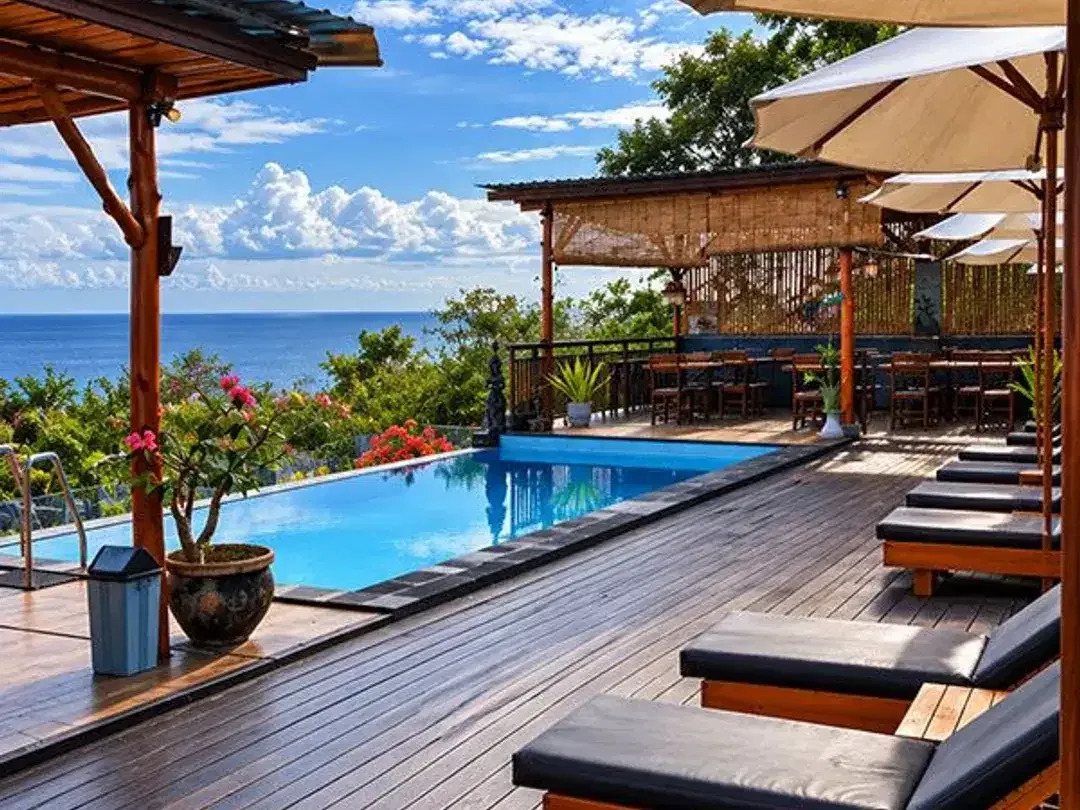 [Ams-013.Ast] For Sale Villa Hotel View Laut & Gunung Agung - Nusa Penida Bali - Image 8 of 10