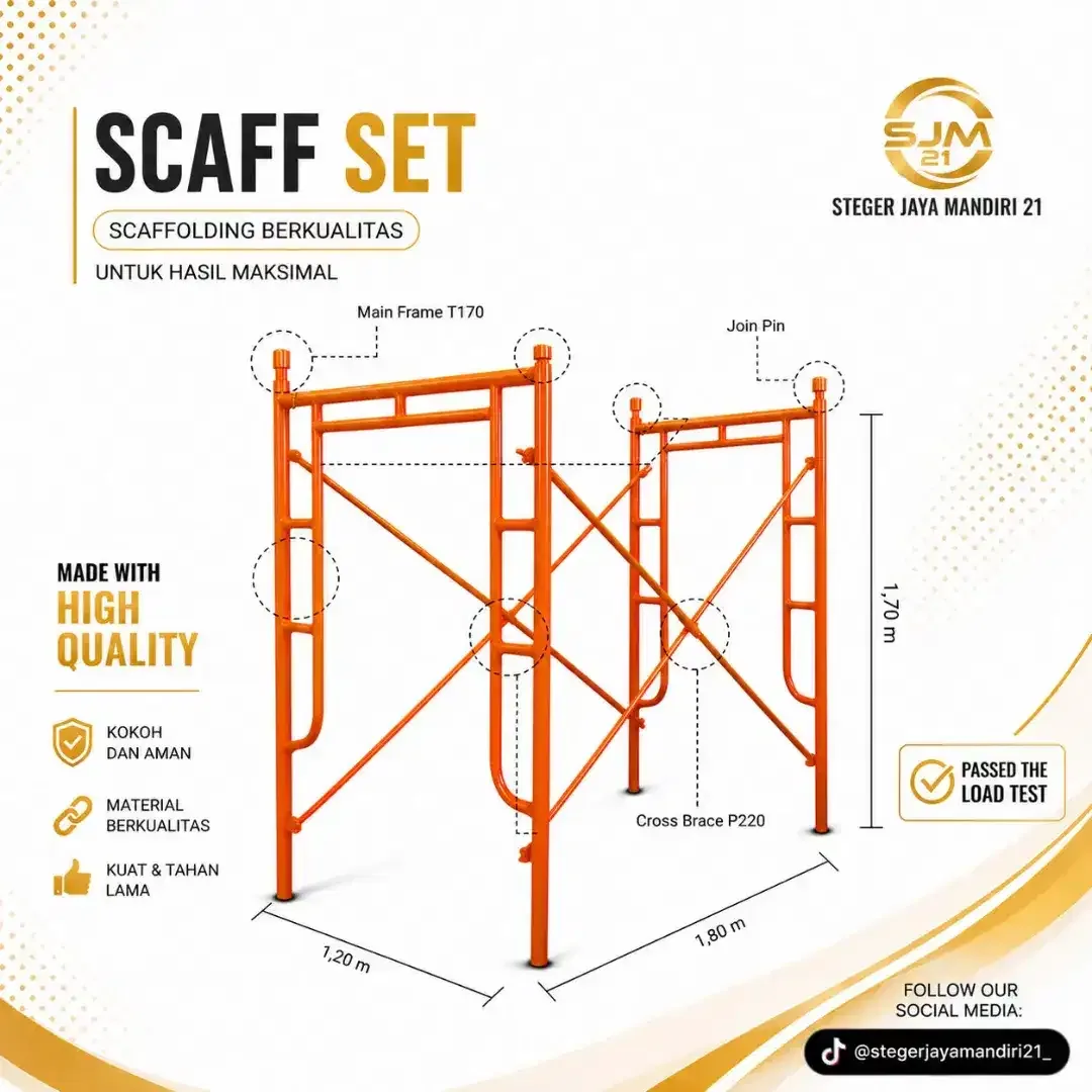 JUAL SCAFFOLDING SCAFOLDING KAPOLDING SKAPOLDING T190 T170 T90 - Image 3 of 5