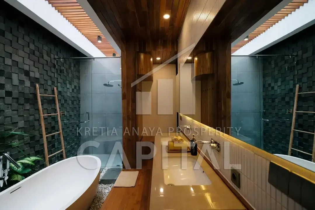 VILLA CANTIK DI BALI AREA KEROBOKAN CANGGU LOKASI SANGAT STRATEGIS - Image 9 of 10