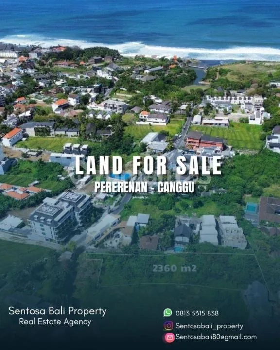 Tanah Super Premium Pererenan - Jalan Kaki 700 Meter ke Pantai, Zona Pariwisata - Image 1 of 4