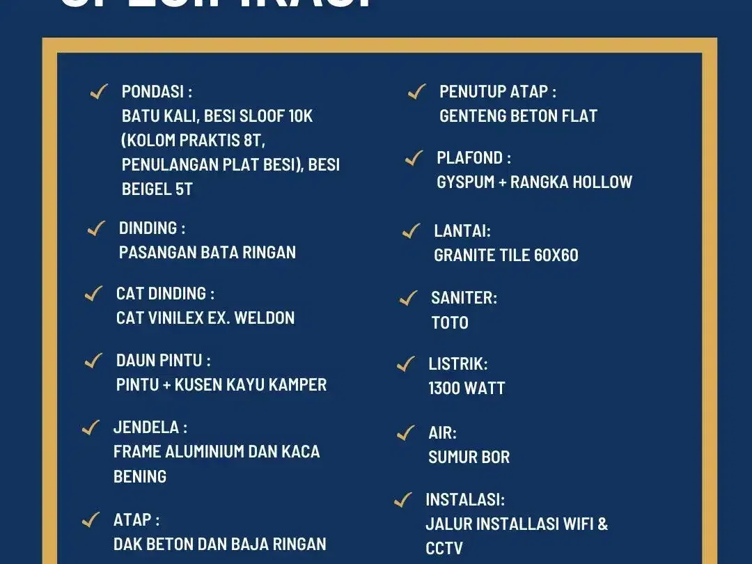 Dijual Sisa 1 Unit Rumah Bangunan Baru Sedap Malam - Image 2 of 3